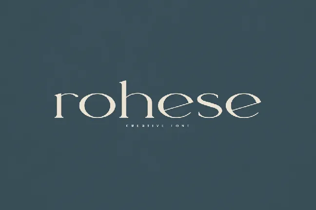 Rohese font