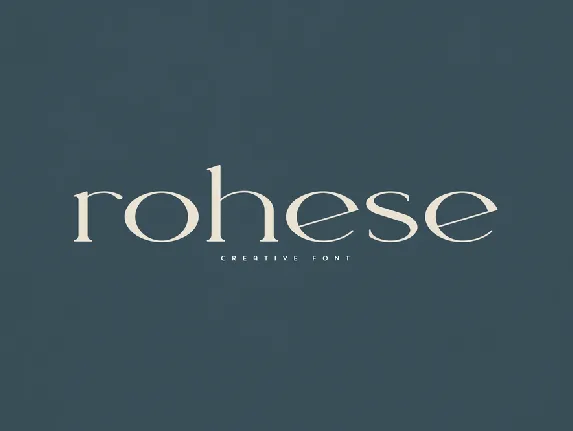 Rohese font