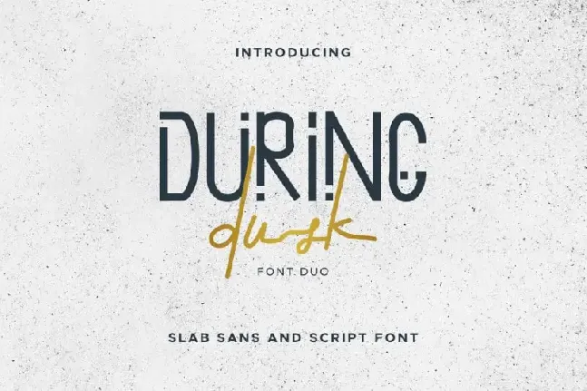 During Dusk Duo font