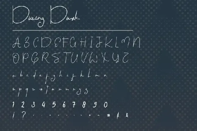 During Dusk Duo font