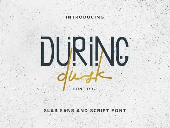 During Dusk Duo font