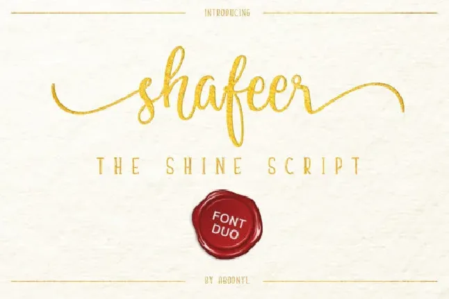 Shafeer Duo font