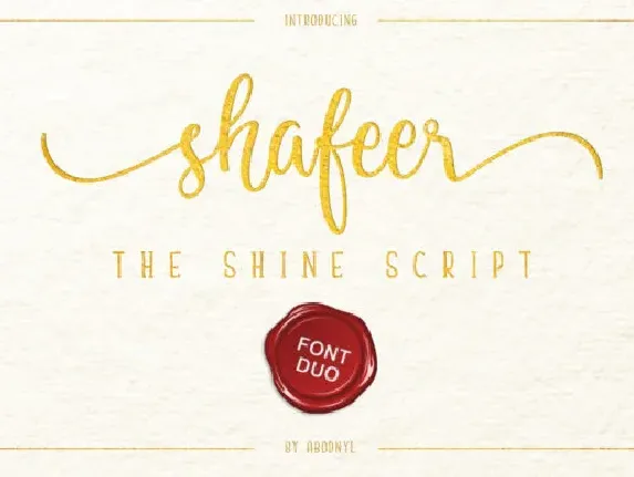 Shafeer Duo font