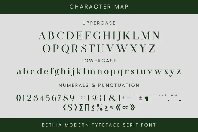 Bethia font