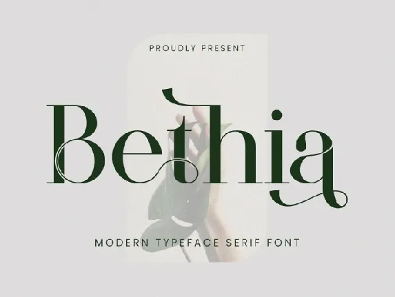 Bethia font