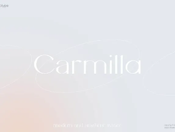 Carmilla font