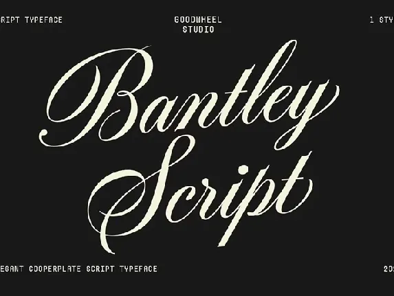 Bantley font