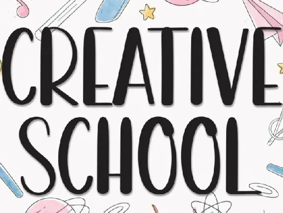 Creative School Display font