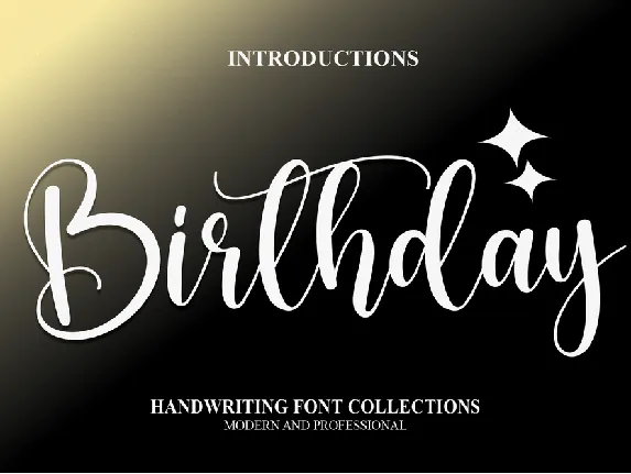 Birthday font