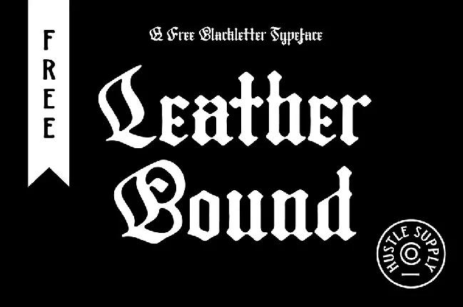 Leather Bound font