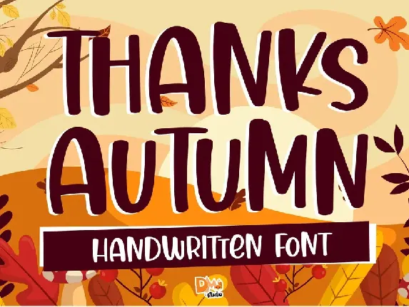 Thanks Autumn font