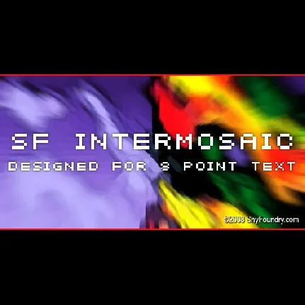 SF Intermosaic font