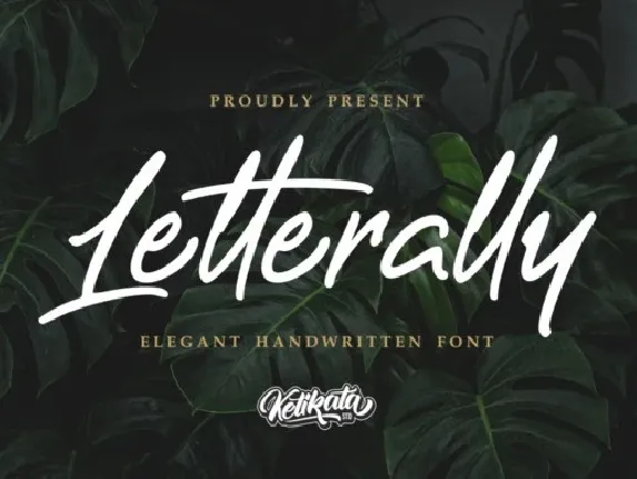 Letterally Handwritten font