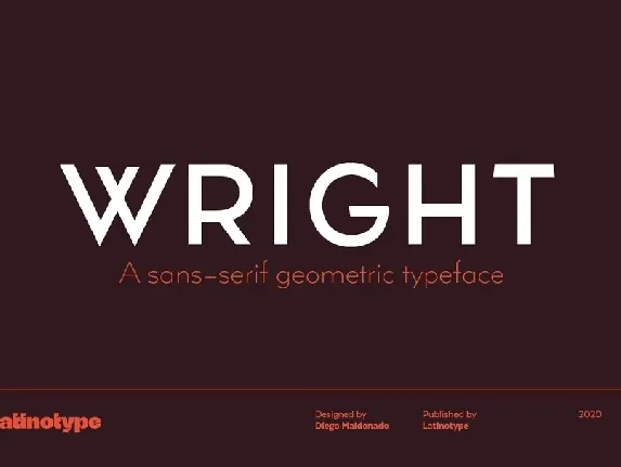 Wright Family font