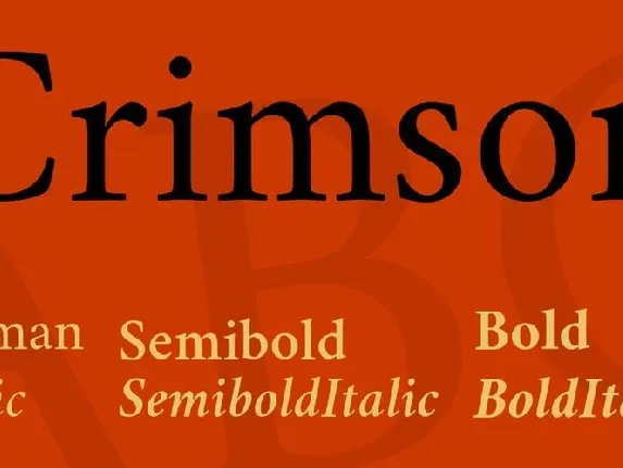 Crimson Text Family font