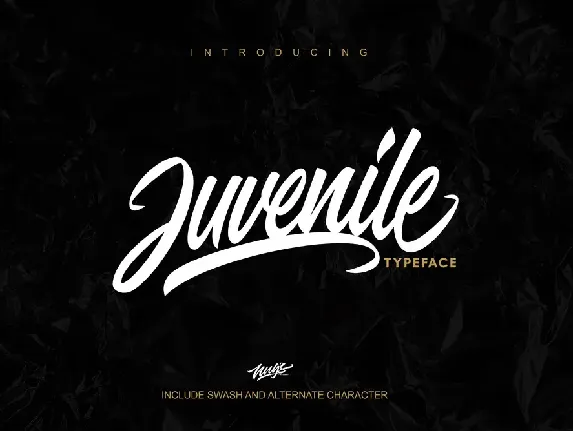 Juvenile Script font