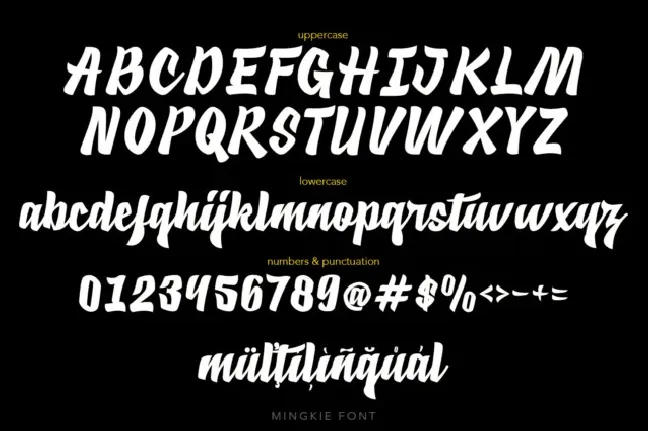 Mingkie font