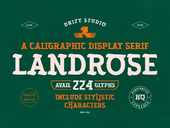 Landrose Demo font