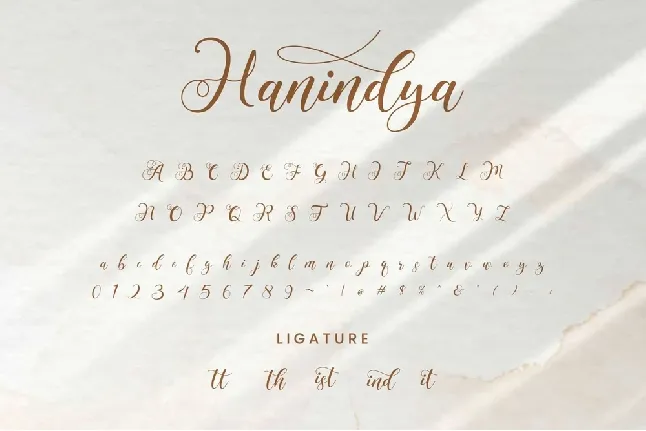 Hanindya font