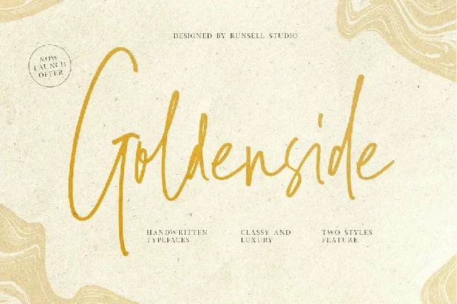 Goldenside Handwritten Script font