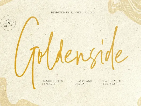 Goldenside Handwritten Script font