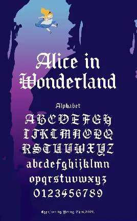 Alice in Wonderland font