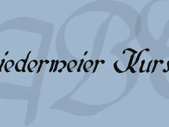 Biedermeier Kursiv font