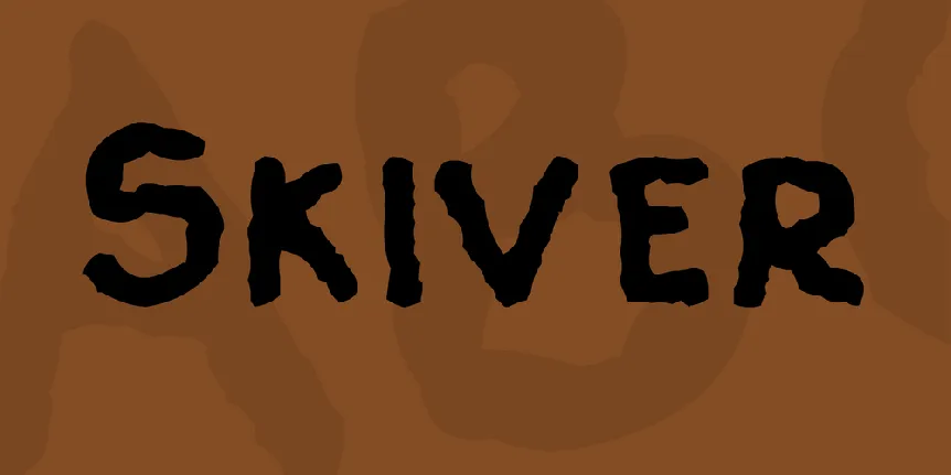 Skiver font