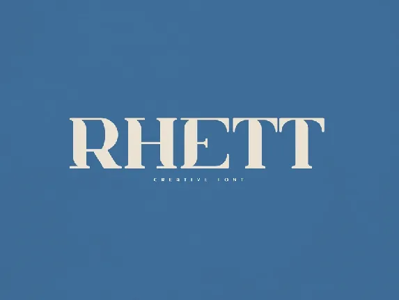 Rhett font