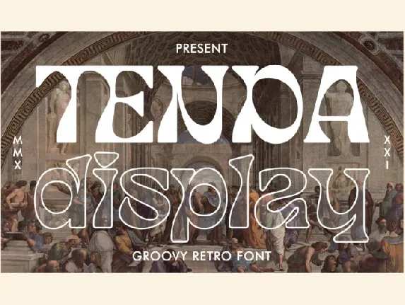 Tenda Display font