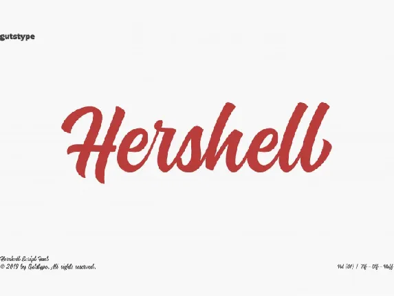 Hershell Script font