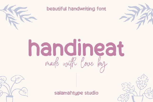 Handineat font