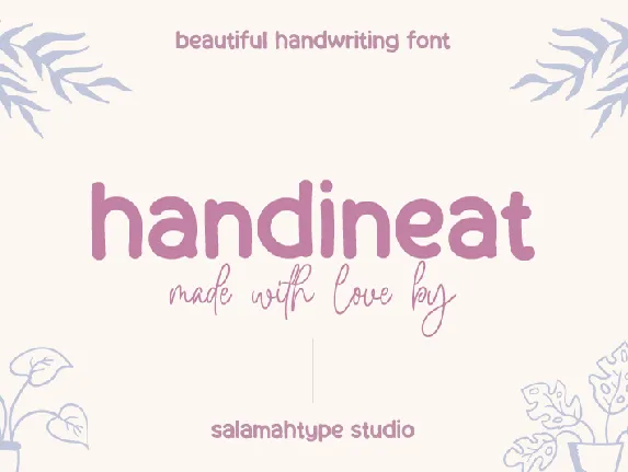 Handineat font