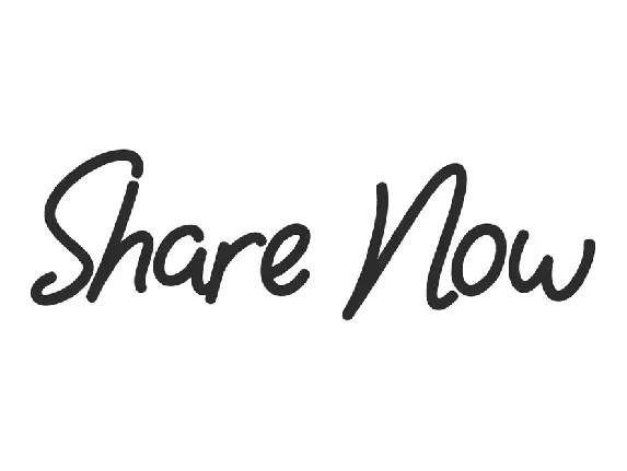 Share Now font