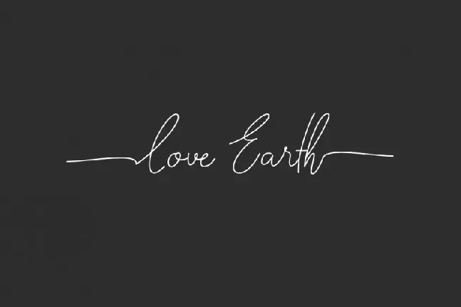 Love Earth font