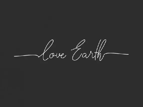 Love Earth font