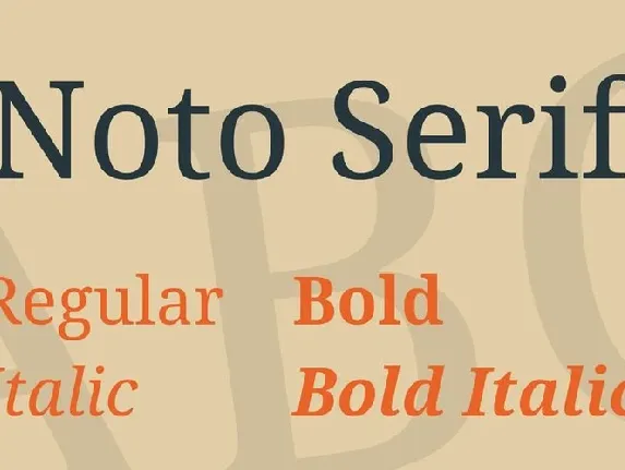 Noto Serif Family font