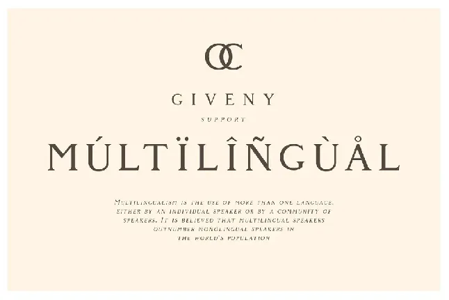 Giveny Serif font