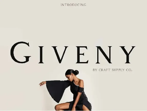 Giveny Serif font