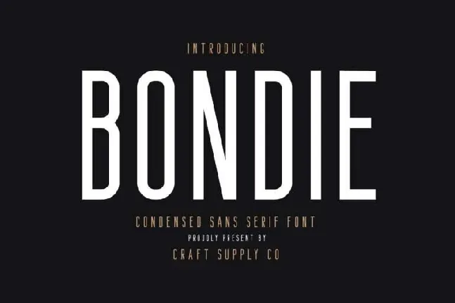 Bondie font