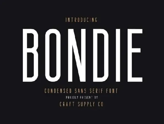 Bondie font