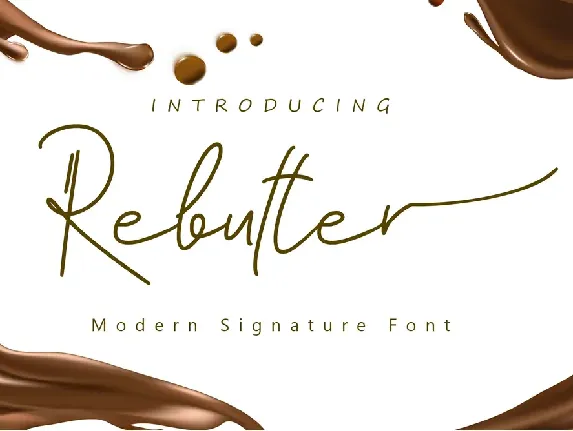 Rebutter font