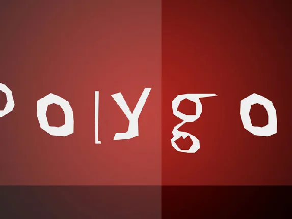 Polygon font