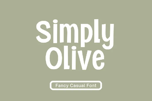 Simply Olive font