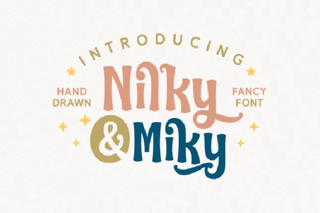 Nilky & Miky Typeface font