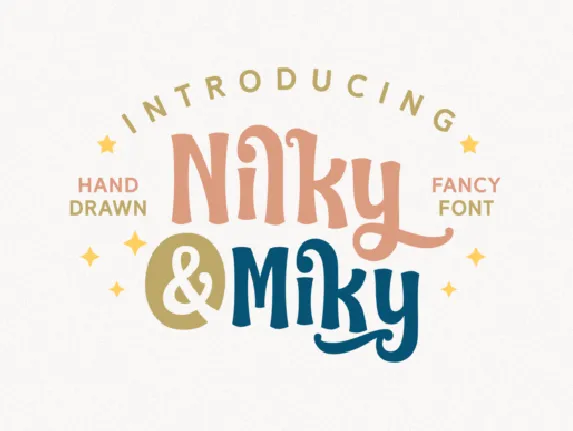 Nilky & Miky Typeface font