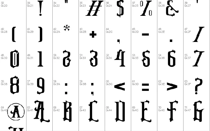 Bedshire font