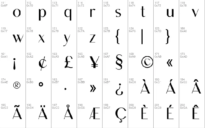 Anthemia font