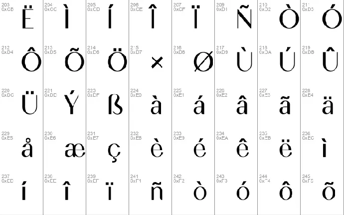 Anthemia font