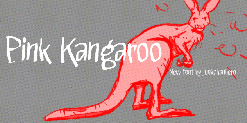 Pink Kangaroo font